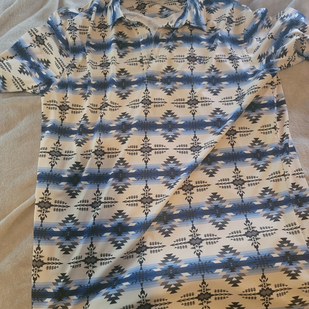 Aztec Patterned Short Sleeve Shirt